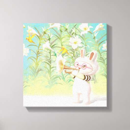 咲くユリ キャンバスプリント (正面)