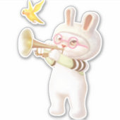 咲くユリ シール (正面)