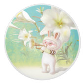 咲くユリ セラミックノブ (正面)