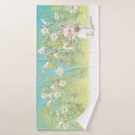 咲くユリ バスタオル (バスタオル)