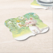 咲くユリ ペーパーコースター (アングル)