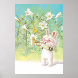 咲くユリ ポスター