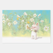 咲くユリ ラッピングペーパーシート (正面2)