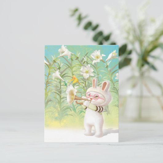 咲くユリ 案内ポストカード (スタンド正面)