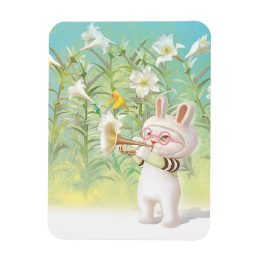 咲くリリー マグネット (縦)