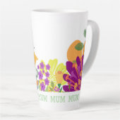 咲く優雅さ カフェラテマグ (右アングル)