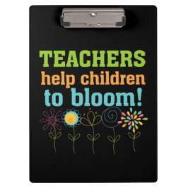咲く先生の助けの子供クリップボード クリップボード