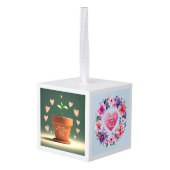 咲く先生の献上品 キューブオーナメント (裏面アングル)