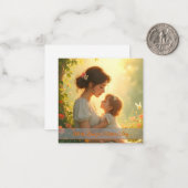 咲く光に優しい母のような愛 ノートカード (正面/裏面インサイチュ)