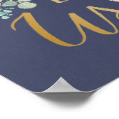 咲く喜びブルー | I Love Us ポスター (角)