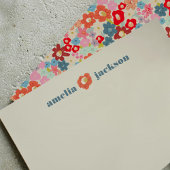 咲く喜び明はっきりしたるいフローラパーソナライズされた ノートカード