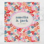 咲く喜び明はっきりしたるいフローラマクシマ結婚リスト ワインラベル (シングルラベル)