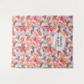 咲く喜び明るいはっきりしたフローラ結婚の背景 タペストリー (正面(横))