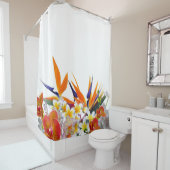 咲く喜び熱帯花 シャワーカーテン (インサイチュ)