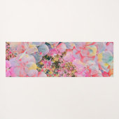 咲く夏のあじさい花 ヨガマット (裏面(横))