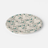 咲く多肉模様 ペーパープレート (アングル)