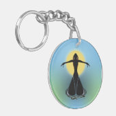 咲く女性 キーホルダー (正面左)