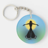 咲く女性 キーホルダー (正面)