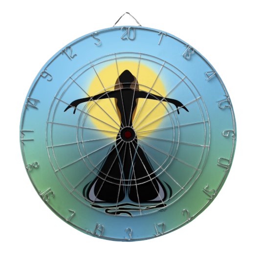 咲く女性 ダーツボード (正面)