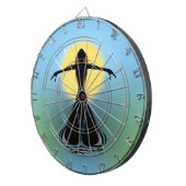 咲く女性 ダーツボード (正面右)