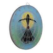 咲く女性 ダーツボード (正面左)