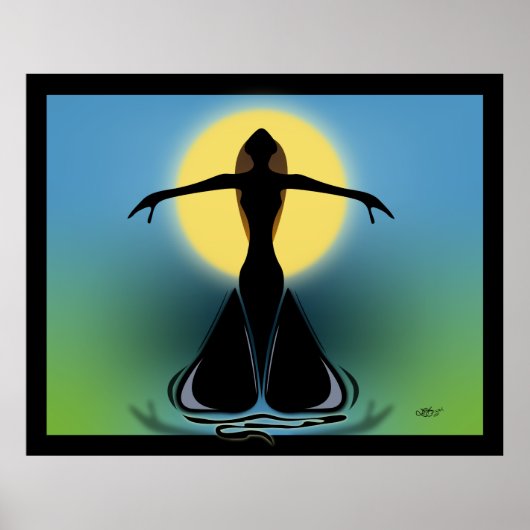 咲く女性 ポスター (正面)