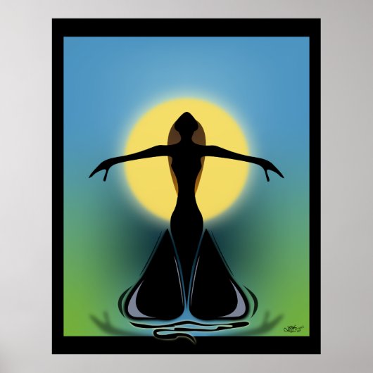 咲く女性 ポスター (正面)