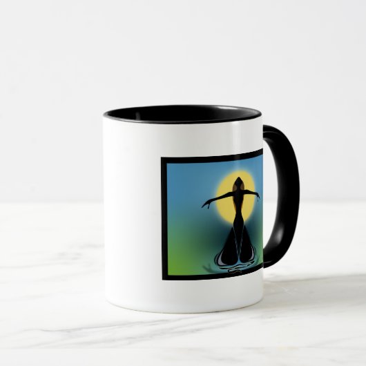 咲く女性 マグカップ (正面右)