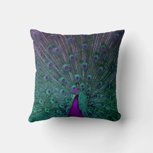 咲く孔雀 クッション (裏面)