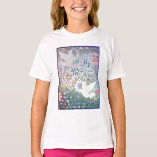 咲く恵み:自然と星の融合 Tシャツ
