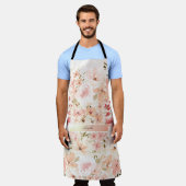 咲く春の花 エプロン (着用した状態)