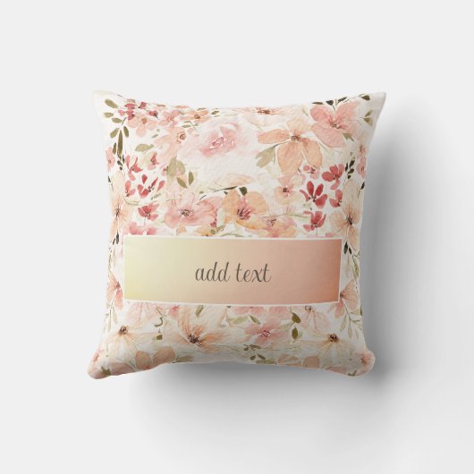 咲く春の花 クッション (裏面)