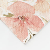 咲く春の花 フリースブランケット (角)