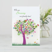 咲く木の妊娠の発表 案内状 (スタンド正面)