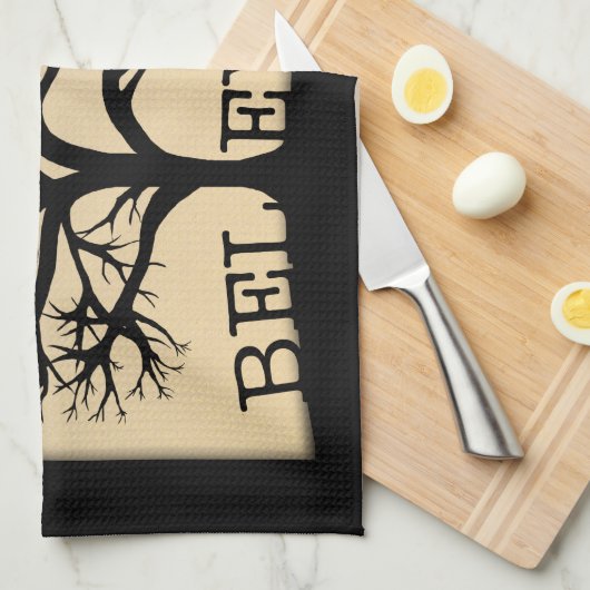 咲く木 キッチンタオル (四つ折り)