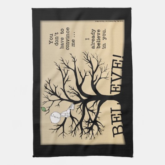 咲く木 キッチンタオル (縦)