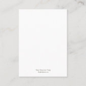 咲く枝を折り畳んだ座席表 – オレンジ プレイスカード (裏面)