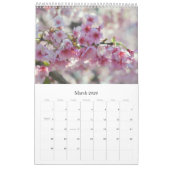 咲く桃とさくらんぼカレンダー2025 カレンダー (3月 2026)