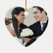 咲く桜の写真のピンク セラミックオーナメント (裏面)