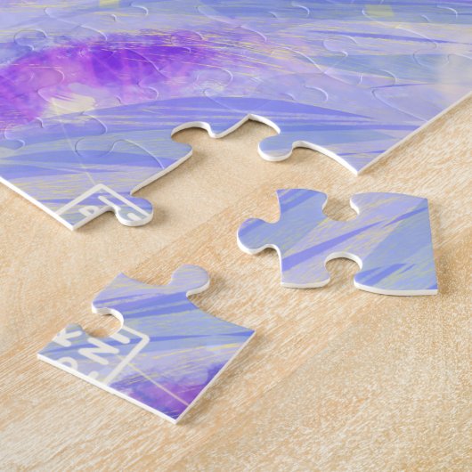 咲く森の中の美しい女騎士 ジグソーパズル (側面)