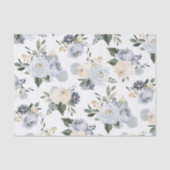 咲く植物性ほこりっぽい青い水色のフローラ 薄葉紙 (正面)
