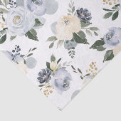 咲く植物性ほこりっぽい青い水色のフローラ 薄葉紙 (詳細)