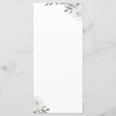 咲く植物性ほこりっぽい青結婚フローラ メニュー (裏面)