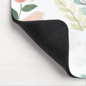 咲く歓喜|のパステル調のモモ マウスパッド (コーナー)