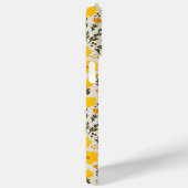 咲く牧草黄色の花のパターン&モノグラム Case-Mate iPhoneケース (裏面 / 右)