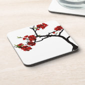 咲く盆栽のコルクのコースター コースター (左側)