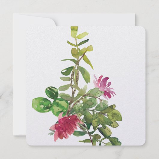 咲く砂漠の花 招待状 (裏面)