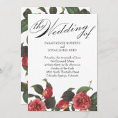 咲く結婚式招待状 招待状 (正面/裏面)