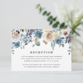 咲く美しい |ウェディングレセプションカード 招待状 (スタンド正面)