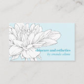 咲く美しい |グレーブルースキンケアエステティシャン 名刺 (正面)
